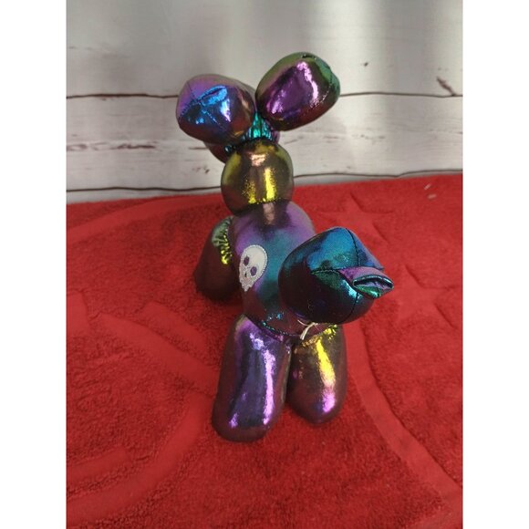 Way To Celebrate Halloween Iridescent Balloon Dog Plush 8 inch - Picture 4 of 5